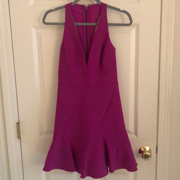 BCBGMAXAZRIA Magenta Dolle Cocktail Dress Size 2 - Picture 3 of 5